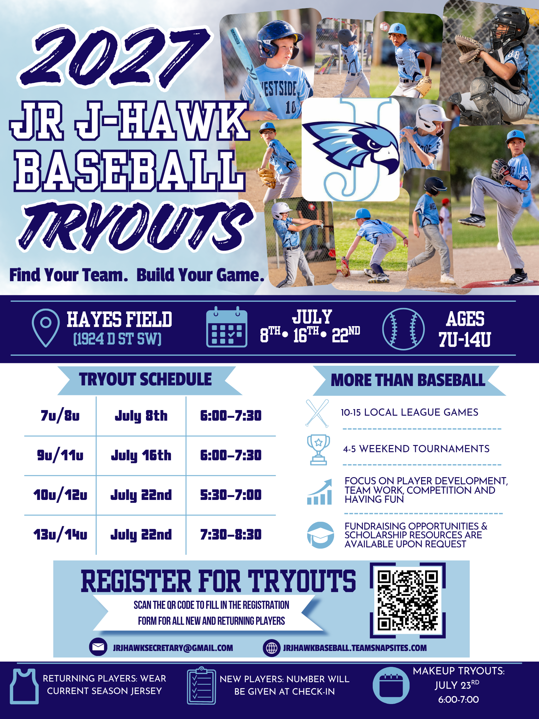 2027 Tryout Advertisement Flyer - Digital Version